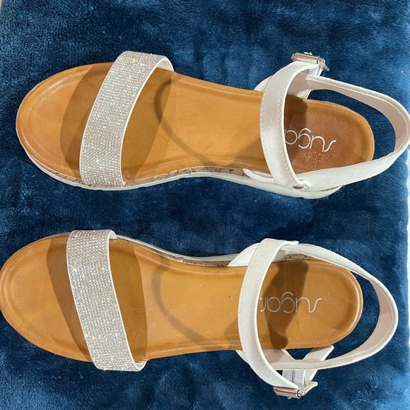 Sugar Wedge Sandals, Sz 10 - Picture 1 of 2